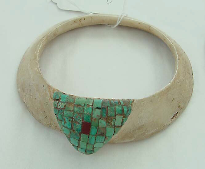 Jewelry set, shell, turquoise, Indigenous American