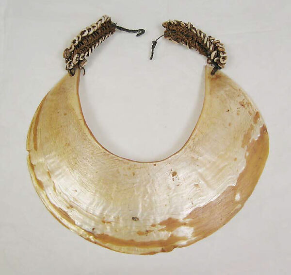 Necklace, shell, hemp, metal, Oceanic 