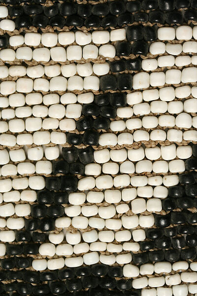 Apron, glass, leather, plastic, cotton, African