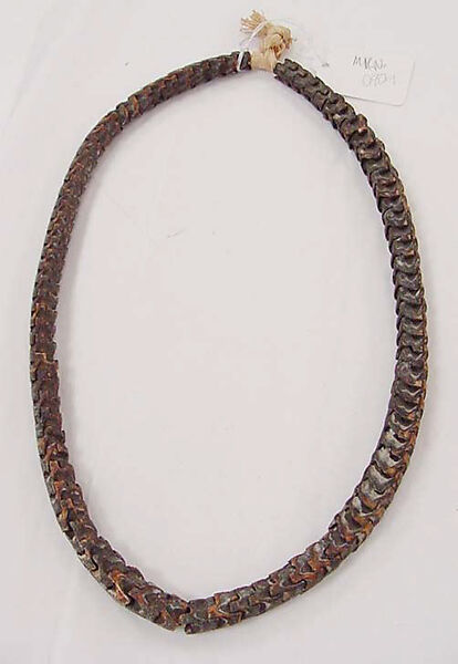 Jewelry set, bone, raffia, cotton, African