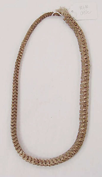 Jewelry set, bone, raffia, cotton, African