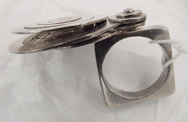 Ring, metal, American