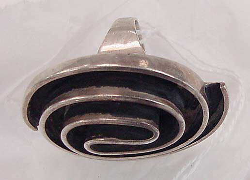 Ring, metal, American
