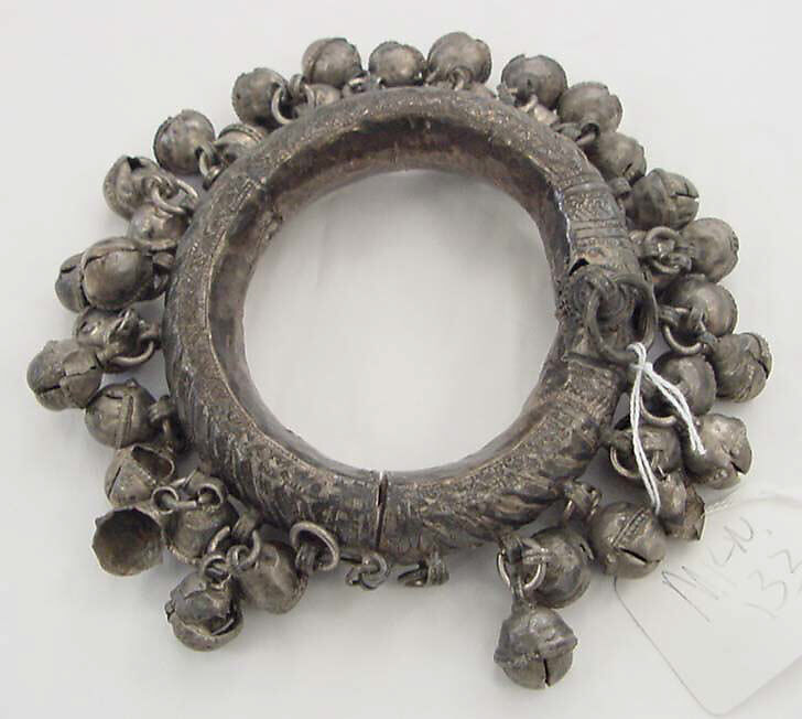 Bracelet, metal, Indian