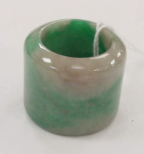 Ring, jadeite, Chinese 