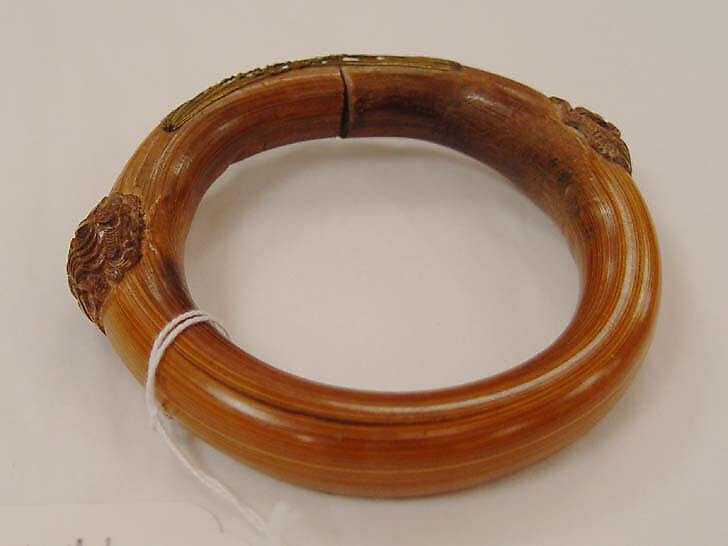 Bracelet, bamboo, metal, Chinese 