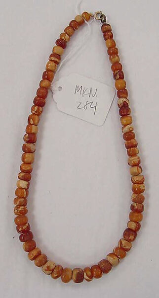 Necklace, amber, Russian 