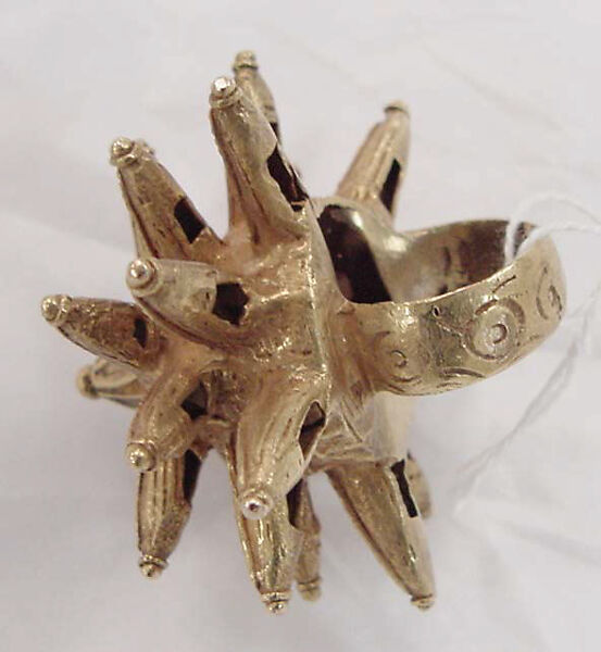 Ring, gold , African (Ashanti peoples)
