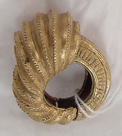 Ring, gold , African (Ashanti peoples) 