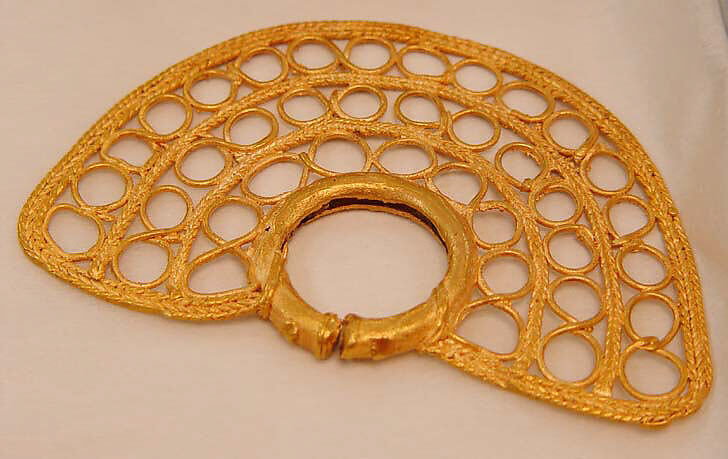 Jewelry set, gold, Indigenous South American (Sinu peoples)