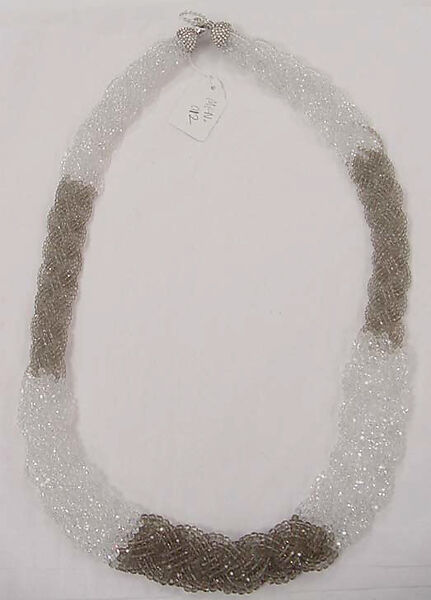 Necklace, Giorgio Armani (Italian, born 1934), crystal, rhinestone, Italian 