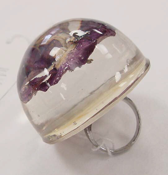 Ring, Muriel Kallis Newman (American, Chicago, Illinois 1914–2008 Chicago, Illinois), organic, plastic, metal, American