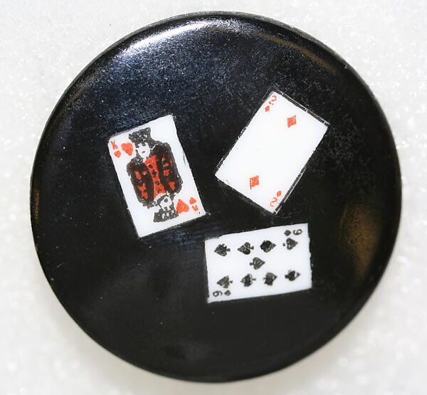 Button, porcelain, American or European