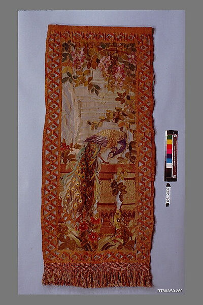Woven Wall Hanging, Woven wool and silk on mercerized cotton warp, American