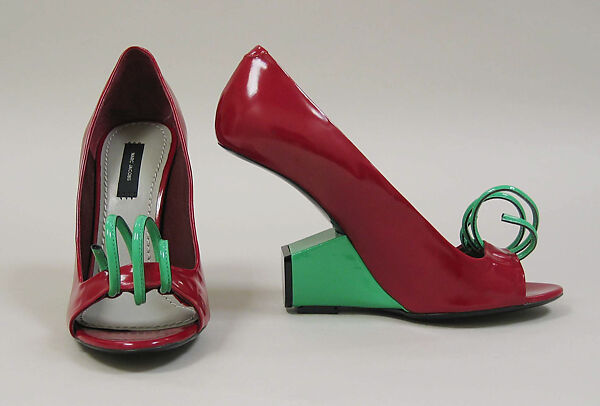 Pumps, Marc Jacobs (American, founded 1984), leather, plastic (vinyl), American