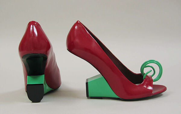 Pumps, Marc Jacobs (American, founded 1984), leather, plastic (vinyl), American