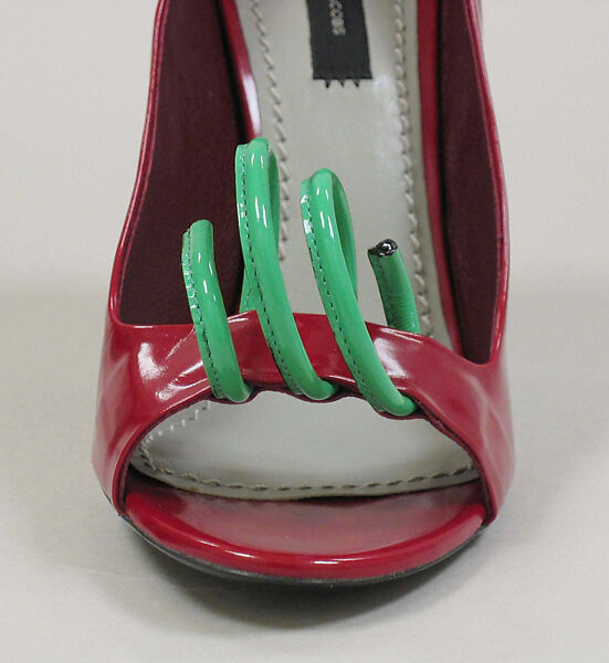 Pumps, Marc Jacobs (American, founded 1984), leather, plastic (vinyl), American