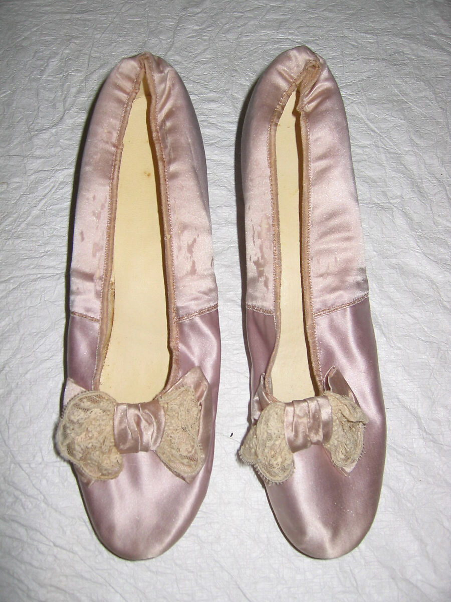 Shoes, silk, French 