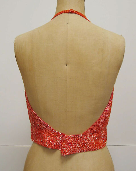 Ensemble, Halston (American, Des Moines, Iowa 1932–1990 San Francisco, California), silk, glass, American