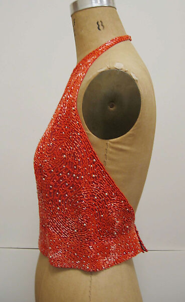 Ensemble, Halston (American, Des Moines, Iowa 1932–1990 San Francisco, California), silk, glass, American