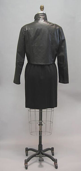 Ensemble, Geoffrey Beene (American, Haynesville, Louisiana 1927–2004 New York), leather, wool, synthetic, American