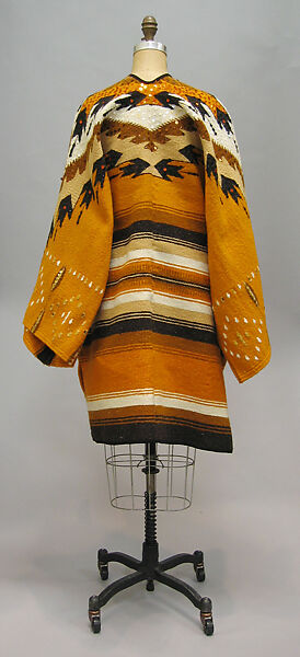 Coat, Michael Vollbracht (American, born 1947), wool, metal, American