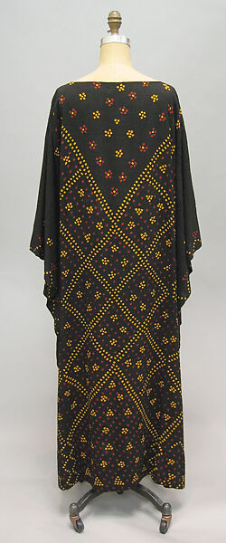 Woman's Plangi Dress, Silk and cotton; plain weave; resist-dyed