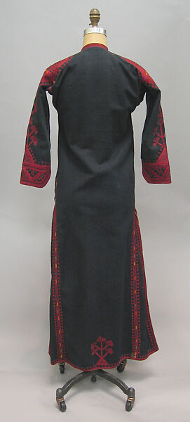 Woman's Coat with Embroidery, Cotton, silk; plain weave, embroidered