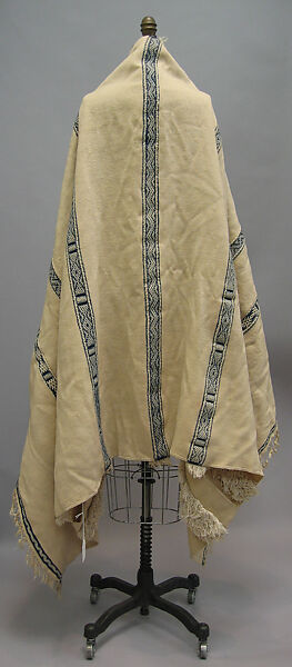 Tamizart (handira) Cape, Wool; woven