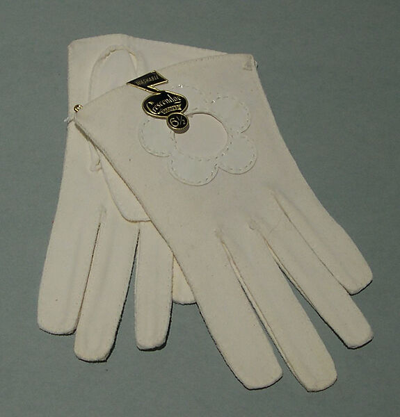 Gloves, Giorgio di Sant&#39;Angelo (American, born Italy, 1933–1989), cotton, synthetic, American 