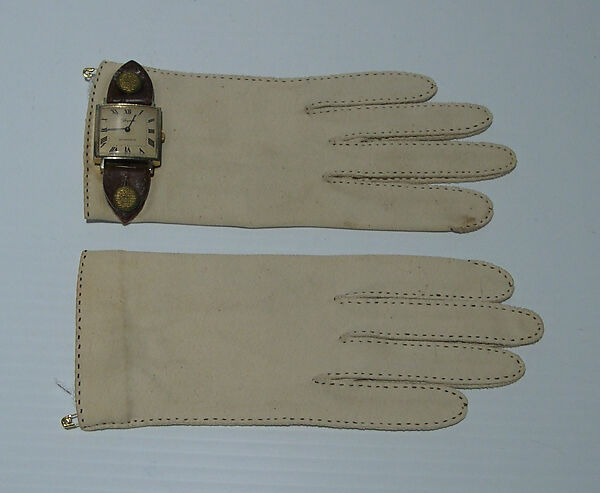 Gloves, Giorgio di Sant&#39;Angelo (American, born Italy, 1933–1989), cotton, leather, metal, synthetic, American 