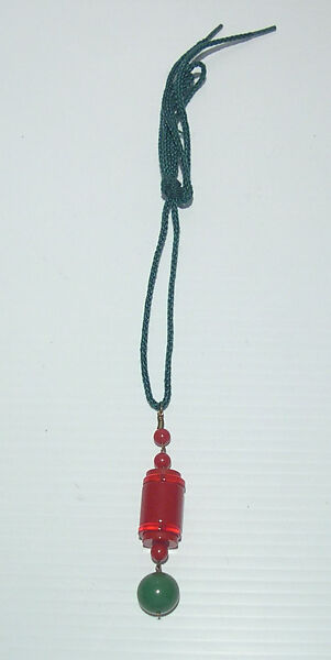 Necklace, Giorgio di Sant&#39;Angelo (American, born Italy, 1933–1989), plastic, synthetic fiber, metal, American 
