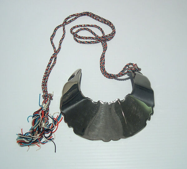 Necklace, Giorgio di Sant&#39;Angelo (American, born Italy, 1933–1989), metal, synthetic fiber, American 