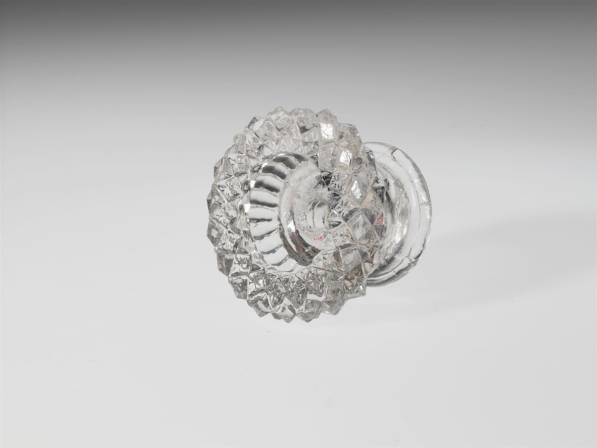 Drawer Pull, Pressed glass 