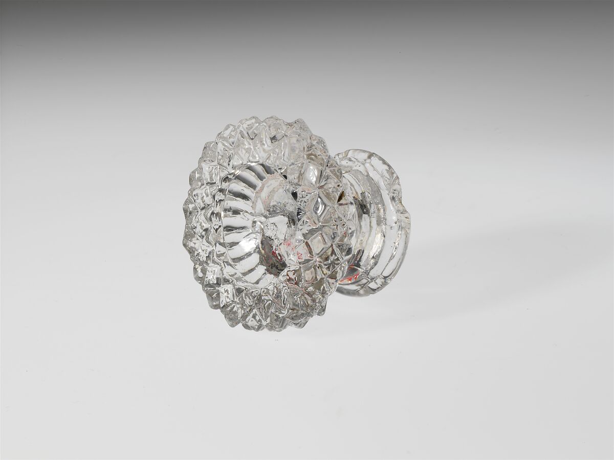 Drawer Pull, Pressed glass 