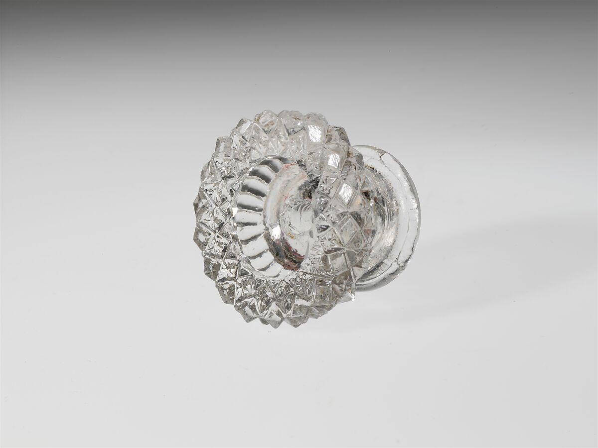 Drawer Pull, Pressed glass 