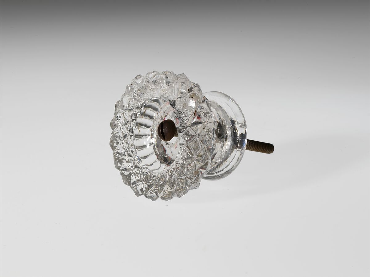 Drawer Pull, Pressed glass 