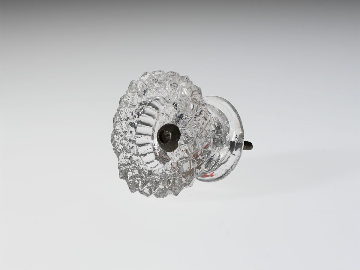 Drawer Pull, Pressed glass 