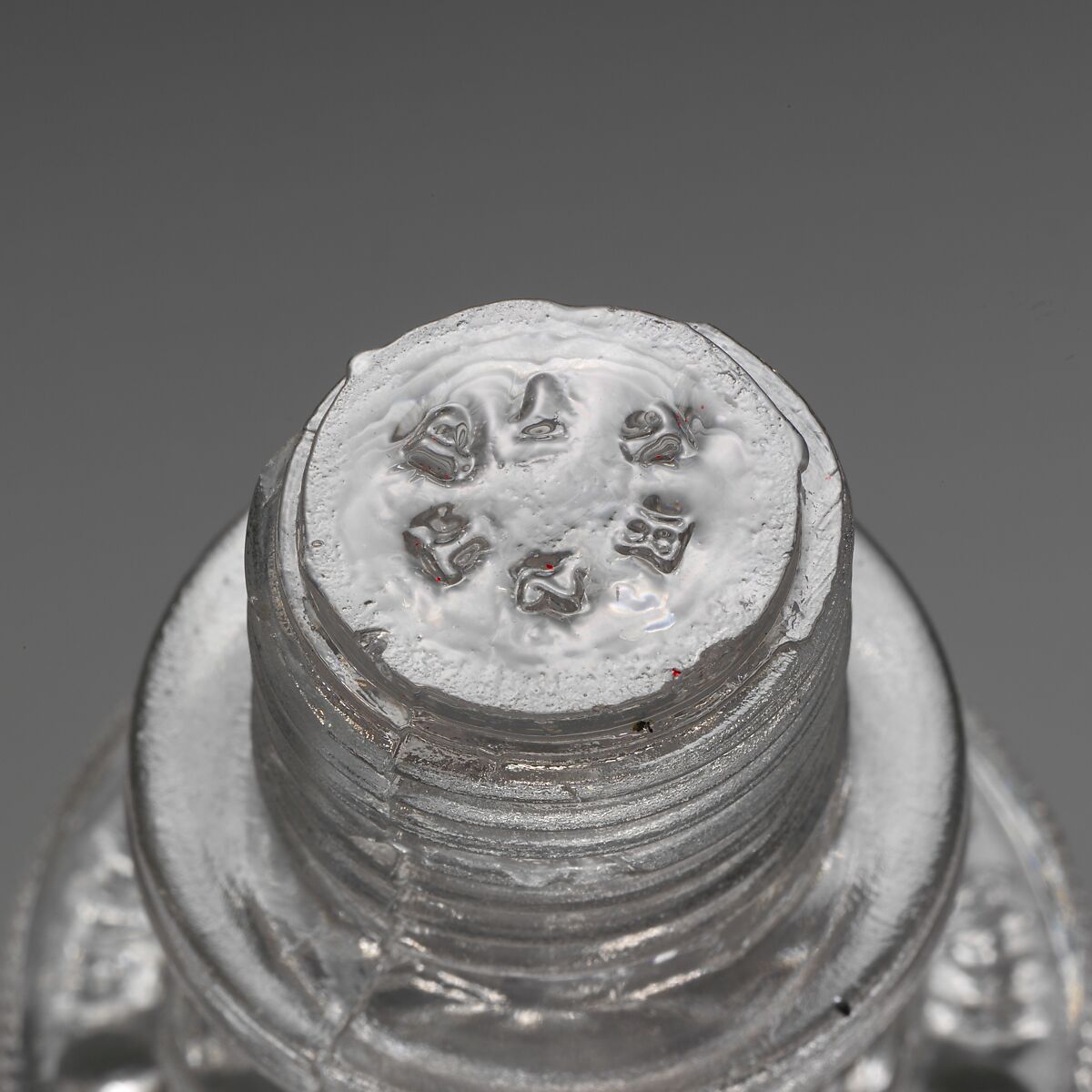 Drawer Pull, Pressed glass