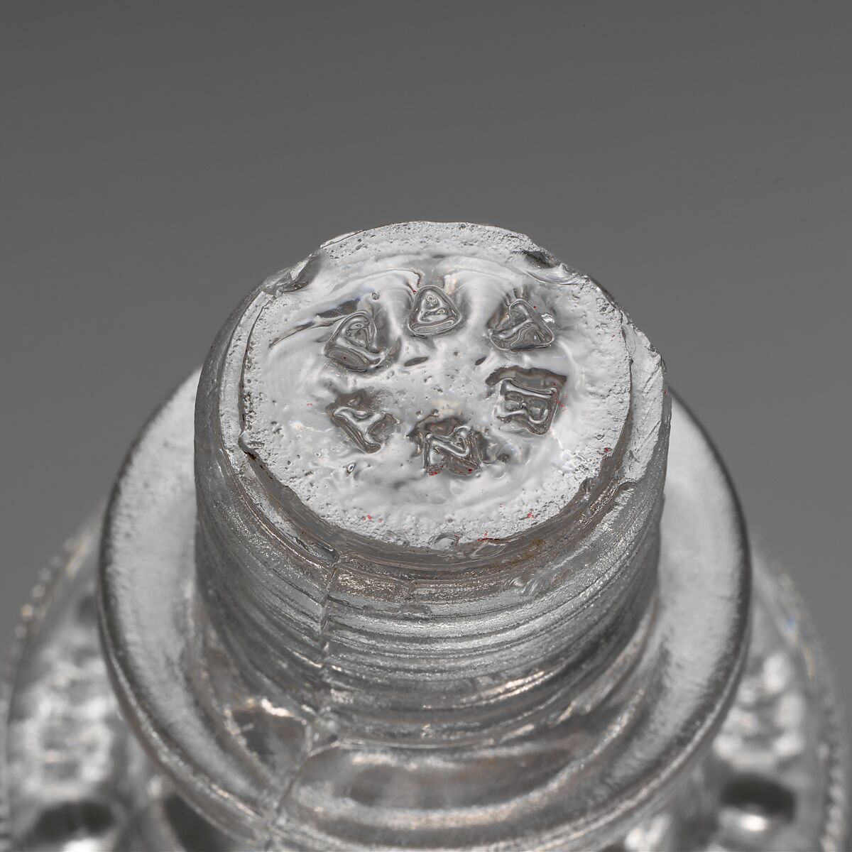 Drawer Pull, Pressed glass