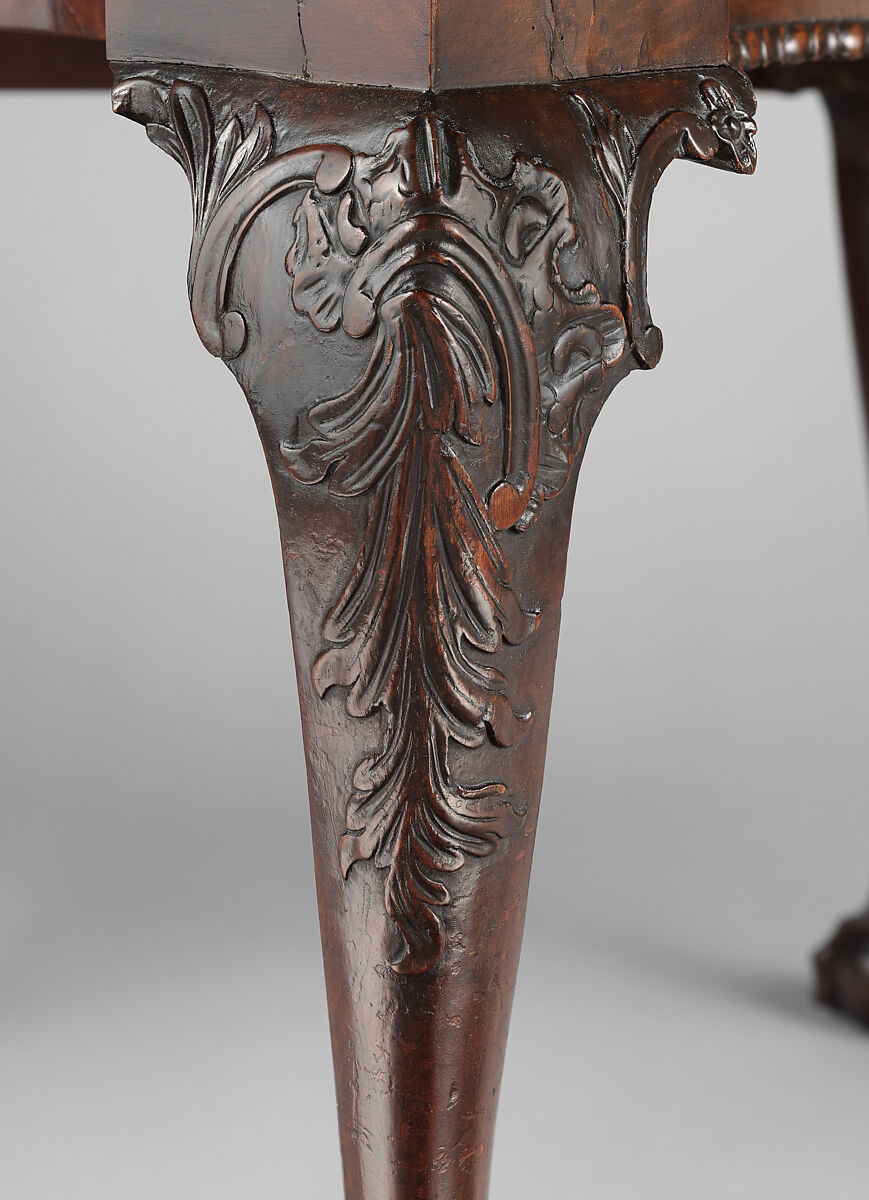 Card and backgammon table, Mahogany, mahogany veneer, inlaid maple, beech, yellow poplar, white pine; brass, American