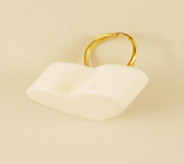 Ring, Giorgio di Sant'Angelo (American, born Italy, 1933–1989), plastic, metal, American