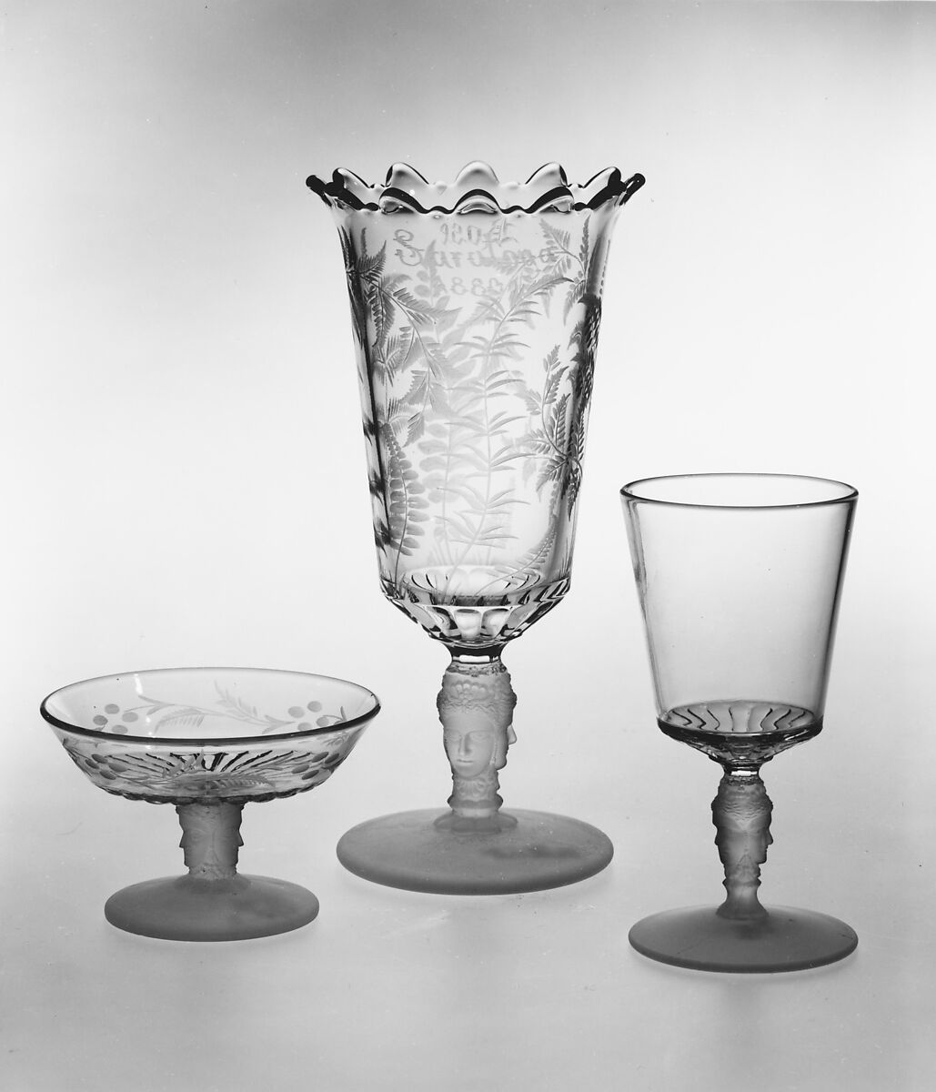 Vase, George Duncan and Sons (1874–1891), Glass, American