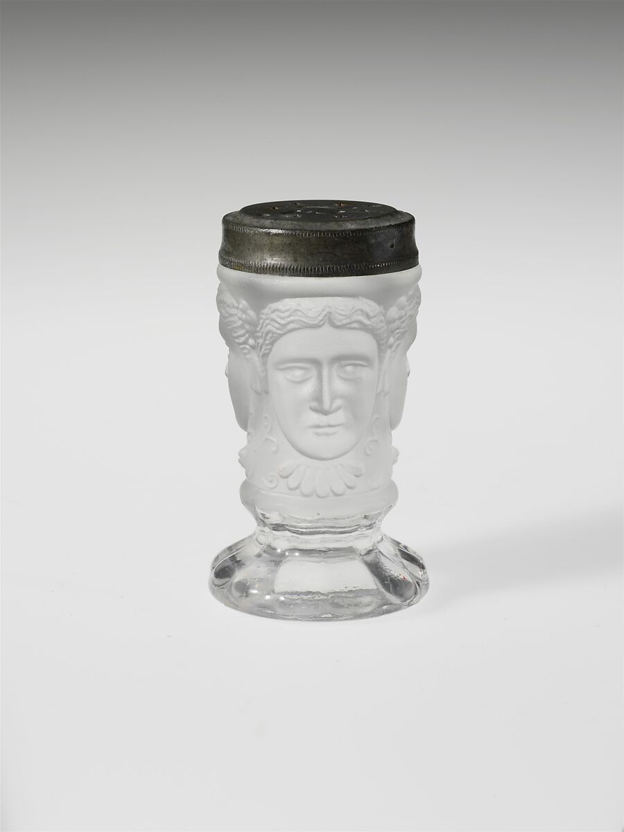 Pepper Shaker, George Duncan and Sons (1874–1891), Glass, American 