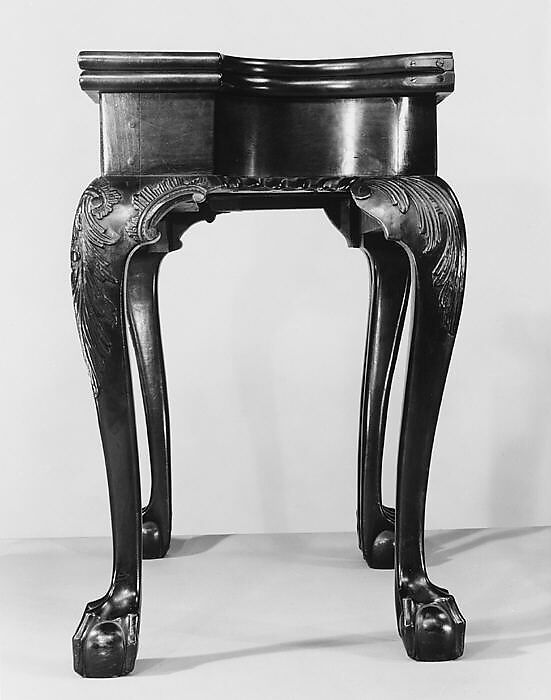 Card Table, Mahogany, white oak, yellow poplar, white pine, American