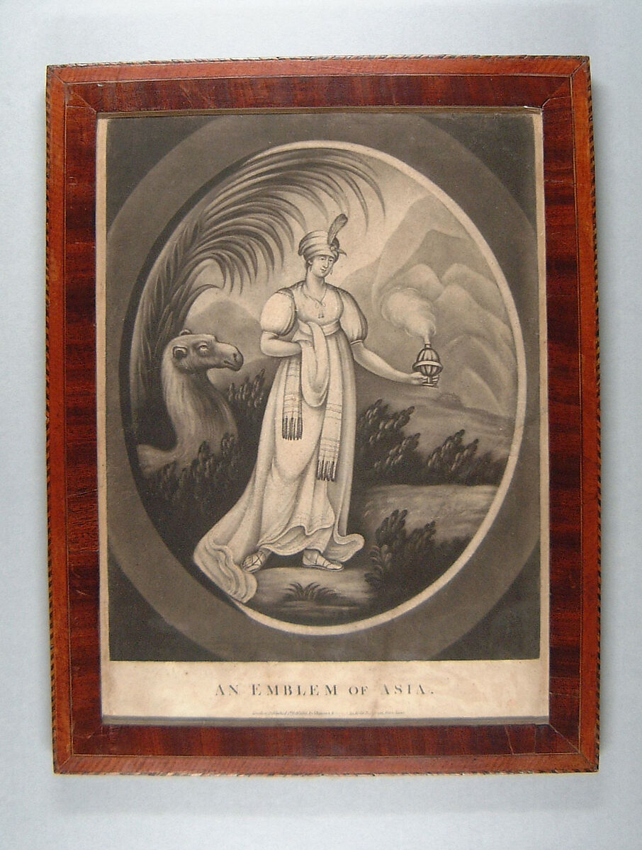 Framed Print, Mahogany veneer, white pine, poplar, American 