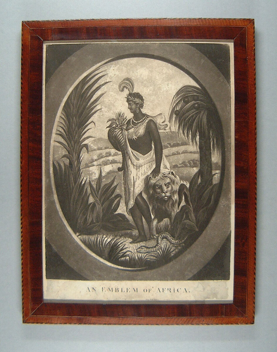Framed Print, Mahogany veneer, white pine, poplar, American 