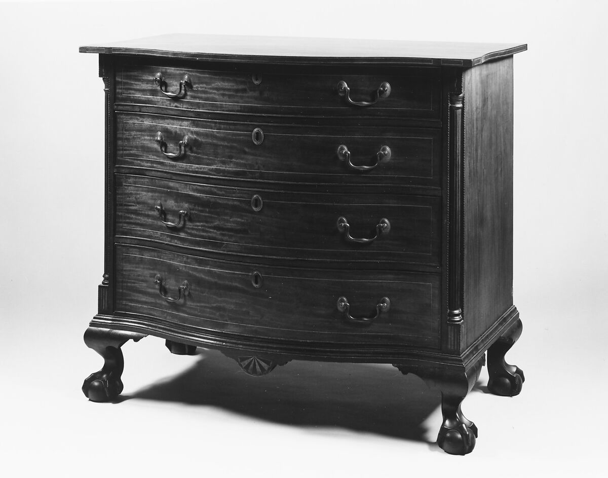 Chest, Mahogany, white pine, American
