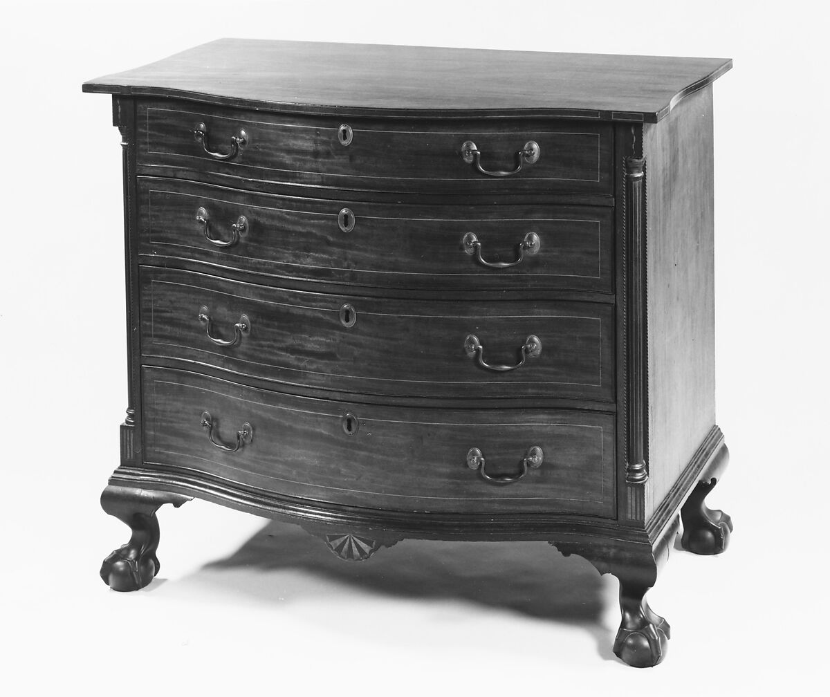 Chest, Mahogany, white pine, American