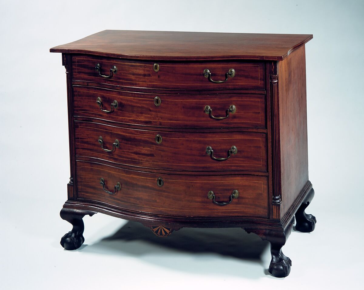 Chest, Mahogany, white pine, American